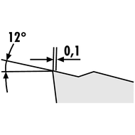 Turning insert SCMT 09T308-MP HC7620